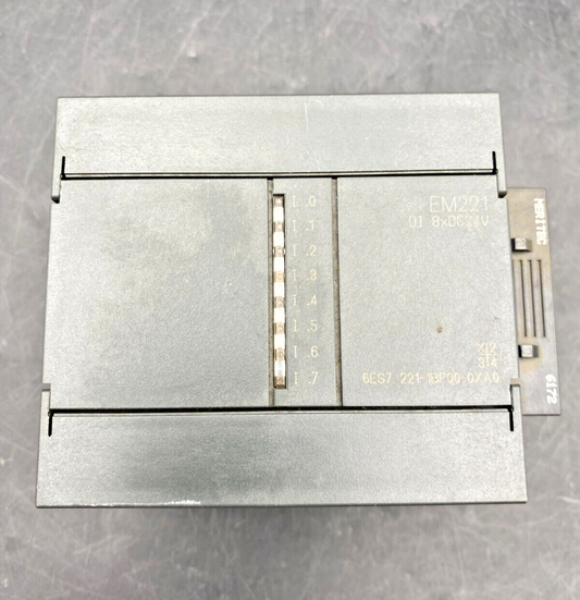 SIEMENS EM221 1P 6ES7 221-1BF00-0XA0 E-S 01 DIGITAL INPUT MODULE