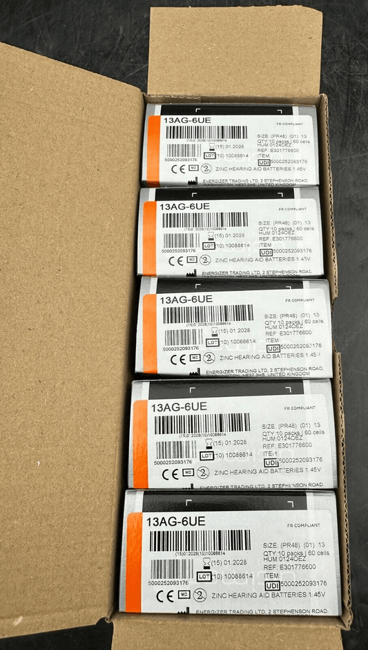 ULTIMA PLUS 13 PR48 U13A 1.45V 13AG - 6UE LOT DE 600 PILES APPAREILS AUDITIFS - KLR Automation