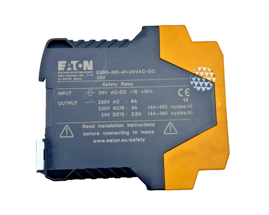 EATON ESR5 - NO - 41 - 24VAC - DC V02 SAFETY RELAY - KLR Automation