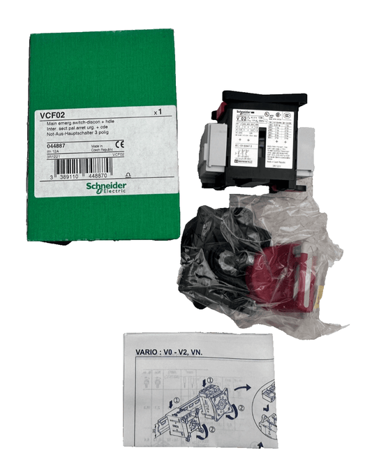 SCHNEIDER ELECTRIC VCF02 044887 MAIN EMERGENCY SWITCH - DISCON + HDLE - KLR Automation