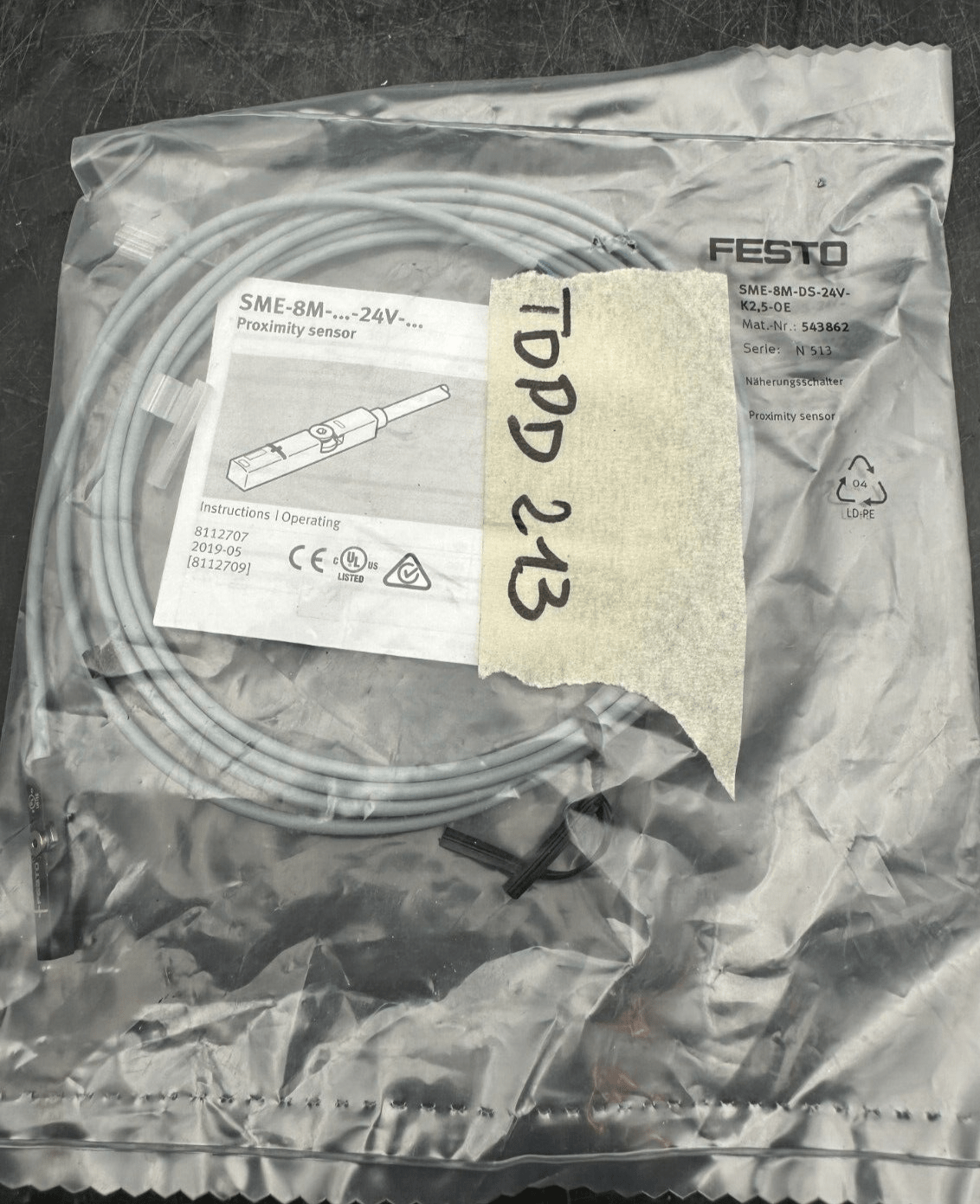 FESTO LOT DE 6 CAPTEURS DE PROXIMITE 574334 543862 543861 - KLR Automation