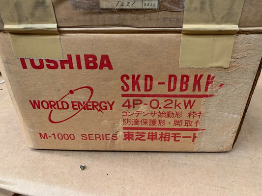 NEW OLD STOCK Toshiba, Kitashiba Electric SKD - DBKK2 Motor - KLR Automation