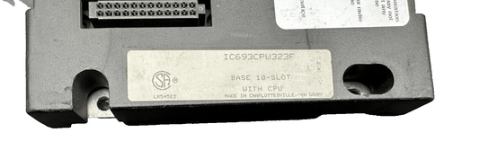 FANUC GENERAL ELECTRIC IC693CPU323F BASE 10 SLOT WITH CPU - KLR Automation
