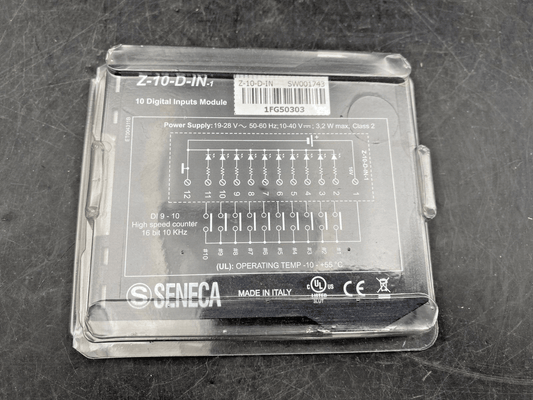 NEW SENECA Z - 10 - D - IN - 1 Z10DIN1 10 DIGITAL INPUT MODULE - KLR Automation