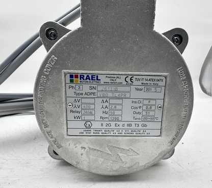 RAEL V80 TL4PR 3PH 1kW 1390/min 2.8A - KLR Automation