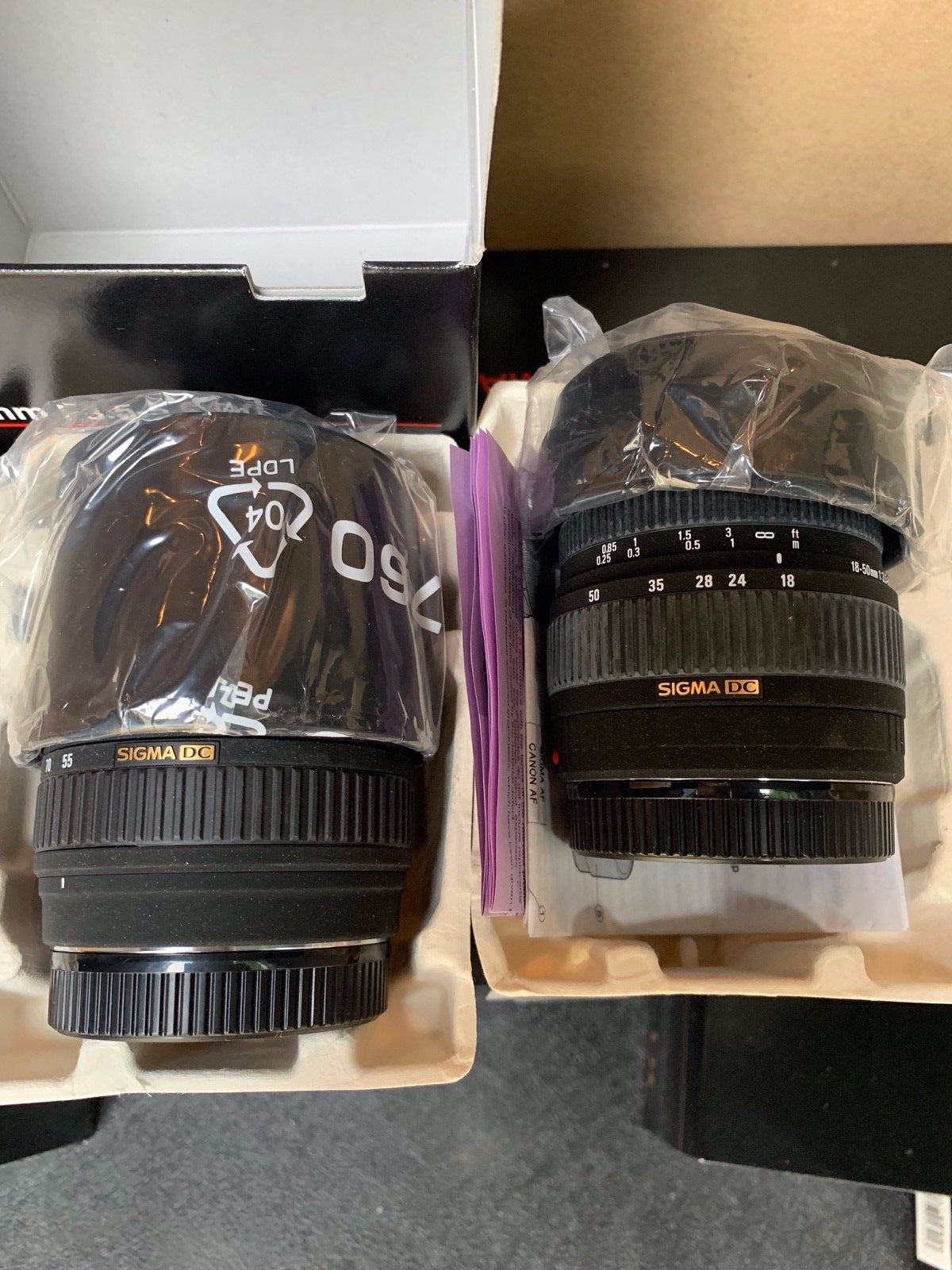 Sigma Tele & Standard ZOOM SET DC for Sony 18-50mm F3.5-5.6 and 55-200mm F4-5.6
