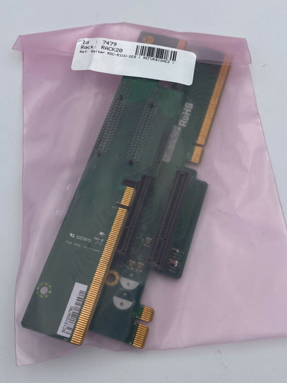 2 x SuperMicro RSC-R1UU-2E8 1U Left 2-Slot PCIe Server Riser Card 