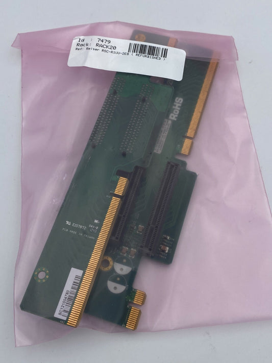 2 x SuperMicro RSC-R1UU-2E8 1U Left 2-Slot PCIe Server Riser Card 