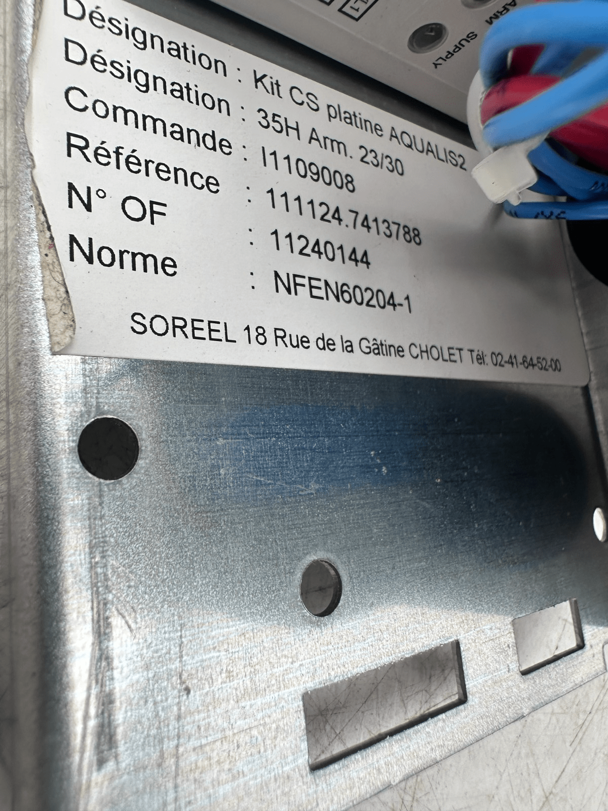 CIAT 35H ARM 23/30 7413788 35H ARM. 23/30 KIT CS PLATINE AQUALIS2 - KLR Automation