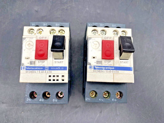 LOT DE 2 TELEMECANIQUE GV2ME04 DISJONCTEUR MOTEUR