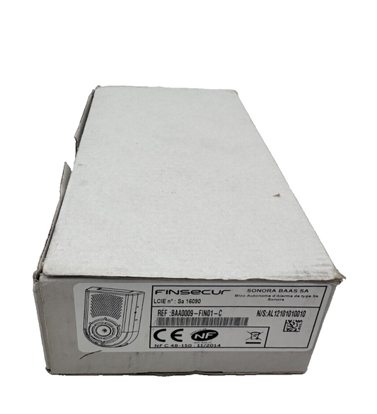 FINSECUR BAA0009-FIN01-C BLOC D'ALARME AUTONOME DE TYPE SA SONORE x1pc