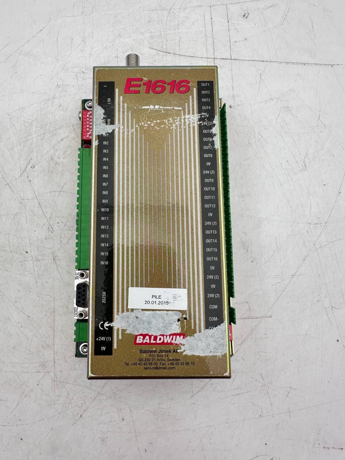 BALDWIN E1616 CERVITROL AB 34107040 MODULE CPU RS485 x1pc