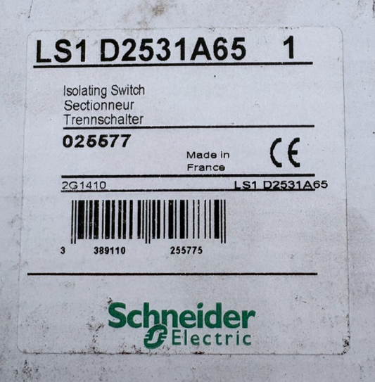 SCHNEIDER ELECTRIC LS1 D2531A65 x1