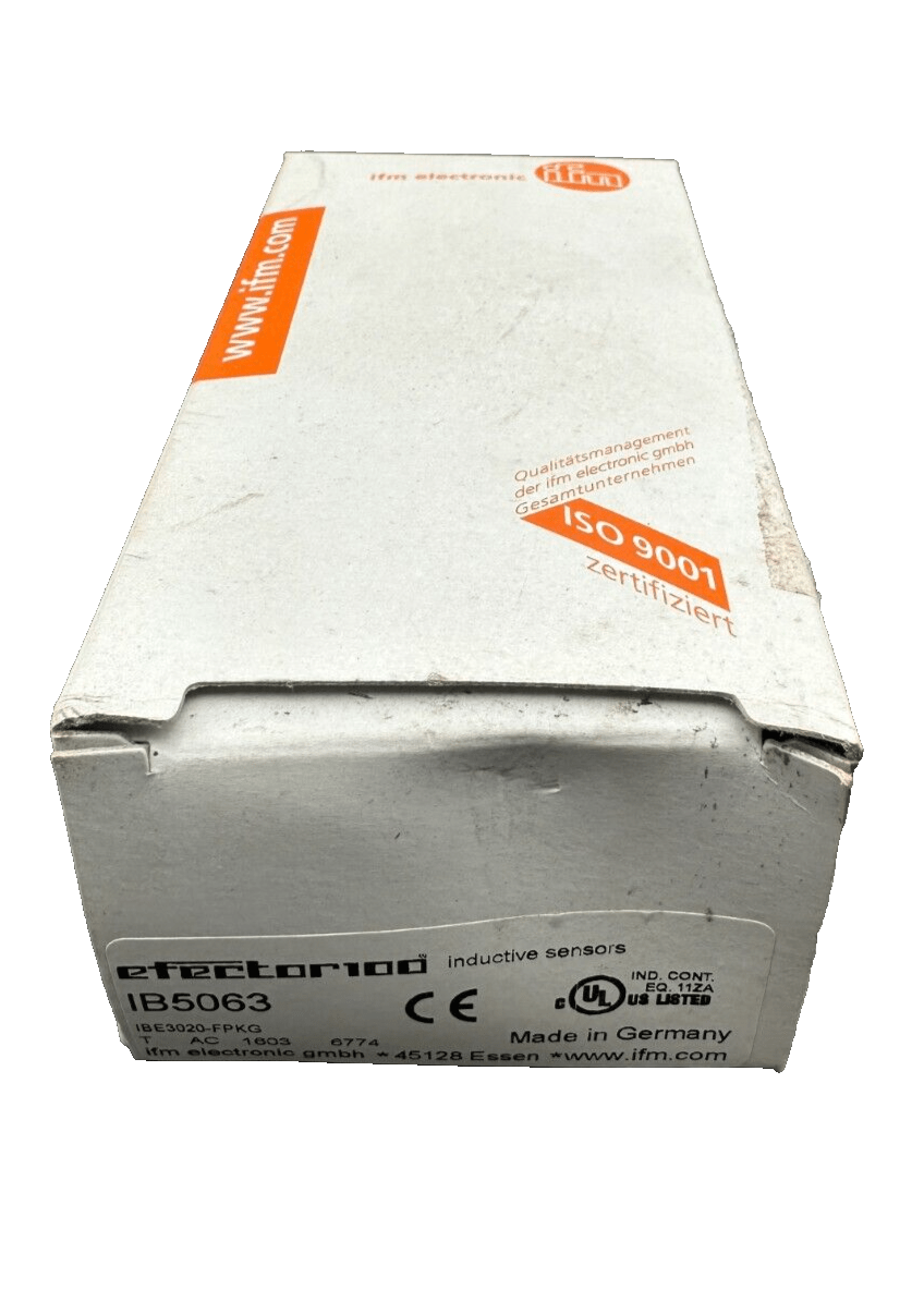 IFM IB5063 IBE3020 - FPKG INDUCTIVE SENSOR x1pc - KLR Automation