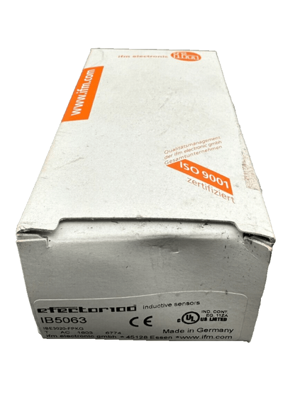 IFM IB5063 IBE3020 - FPKG INDUCTIVE SENSOR x1pc - KLR Automation