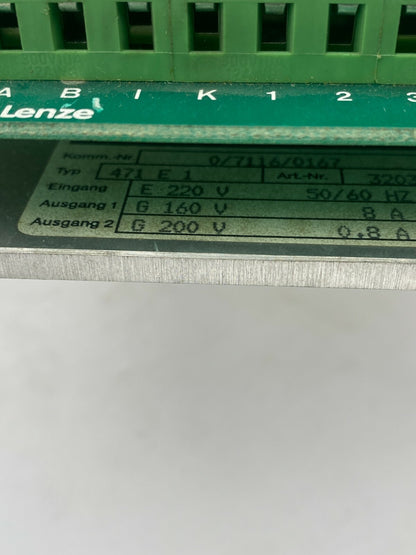  1pc x. 472-E-1 Lenze Drive - DC Drive Tested Ok garantie 