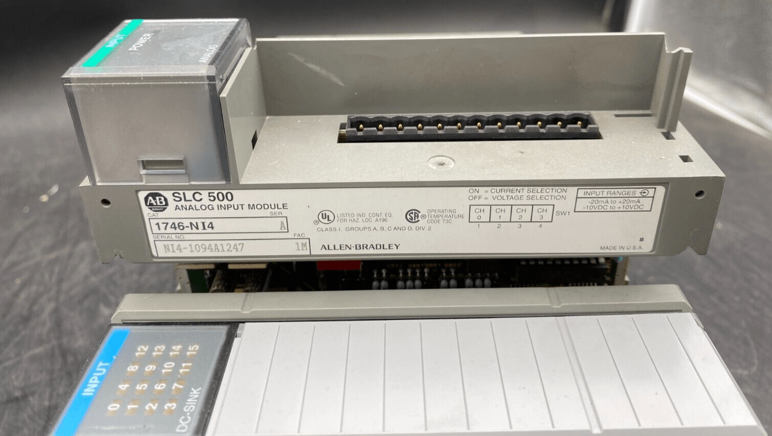 ALLEN BRADLEY SLC 500 1746 - IB32+ 1746 - NI4 + 1746 - 0B16 + 1746 - NIO41 + 1746 - A10 - KLR Automation