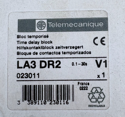 TELEMECANIQUE BLOC TEMPORISE LA3 DR2 x1