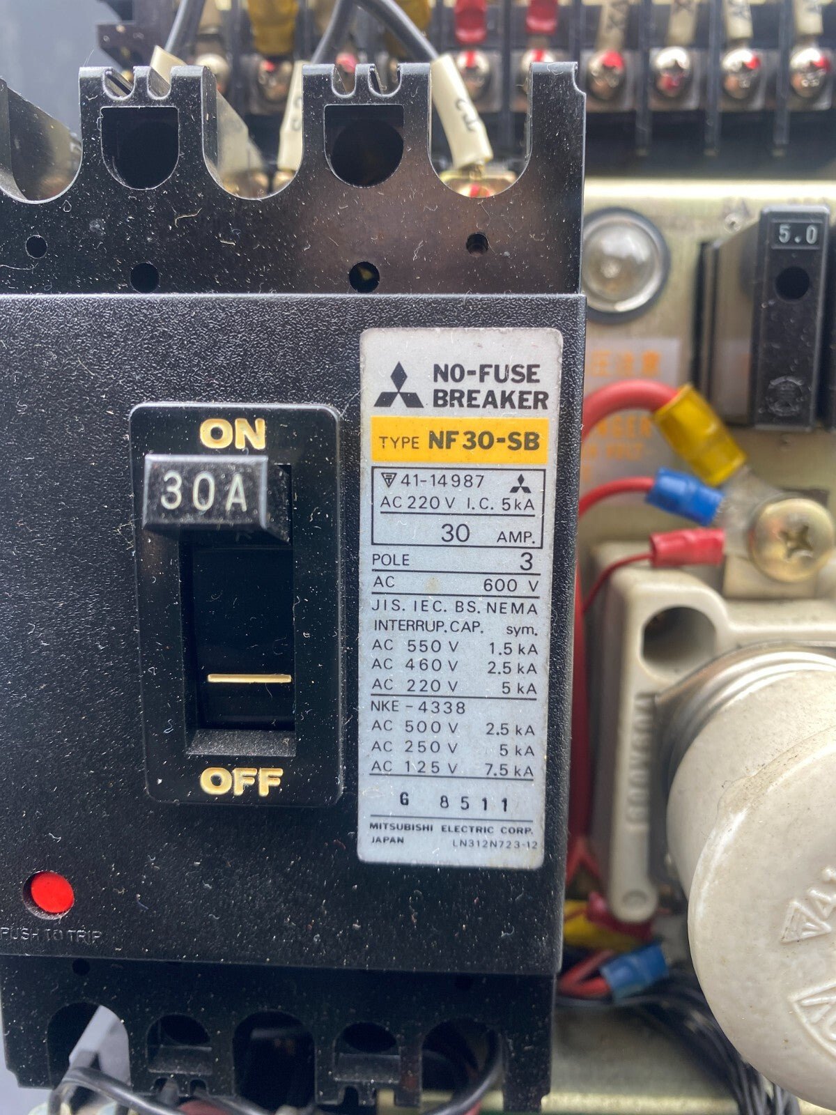 MITSUBISHI POWER SUPPLY DU30D B1823 + NF30 - SB + SR - 50RM + SR - 40RM + TR - 15ABN624B - KLR Automation