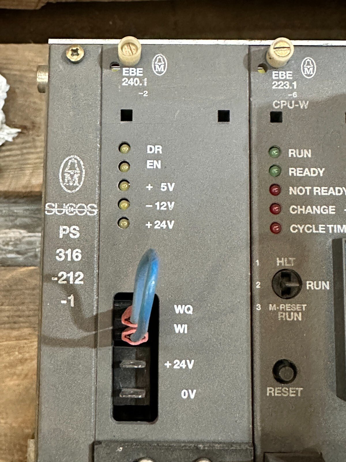 KLOCKNER MOELLER SUCOS PS316 - 212 - 1 EBE240.1 - 2 EBE223.1 - 6 cpu - w EBE211 s201 s252 - KLR Automation