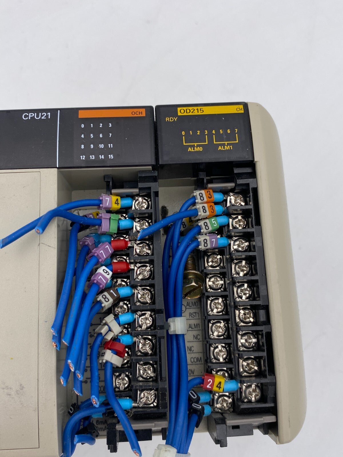 OMRON SYSMAC CQM1 PA203 CPU21 OCH OD215 - KLR Automation