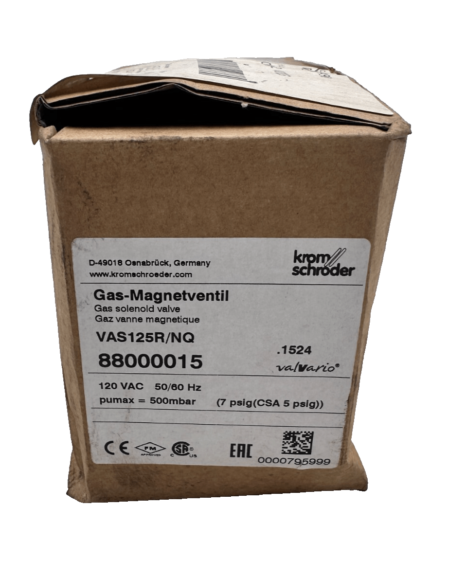 KROM SCHRODER VAS125R/NQ 88000015 GAS SOLEINOID VALVE - KLR Automation