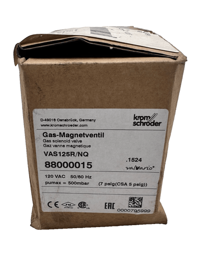 KROM SCHRODER VAS125R/NQ 88000015 GAS SOLEINOID VALVE - KLR Automation