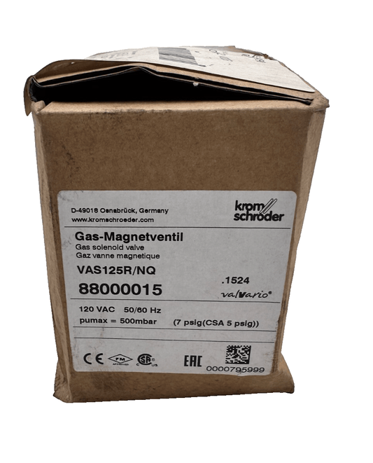KROM SCHRODER VAS125R/NQ 88000015 GAS SOLEINOID VALVE - KLR Automation