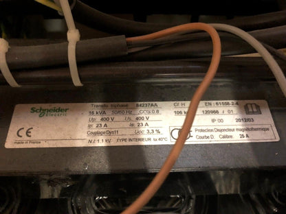 TransFormateur TRI CAP 16KVA PRI 400 SEC 400 SCHNEIDER ELECTRIC 84237 SCH84237 - KLR Automation