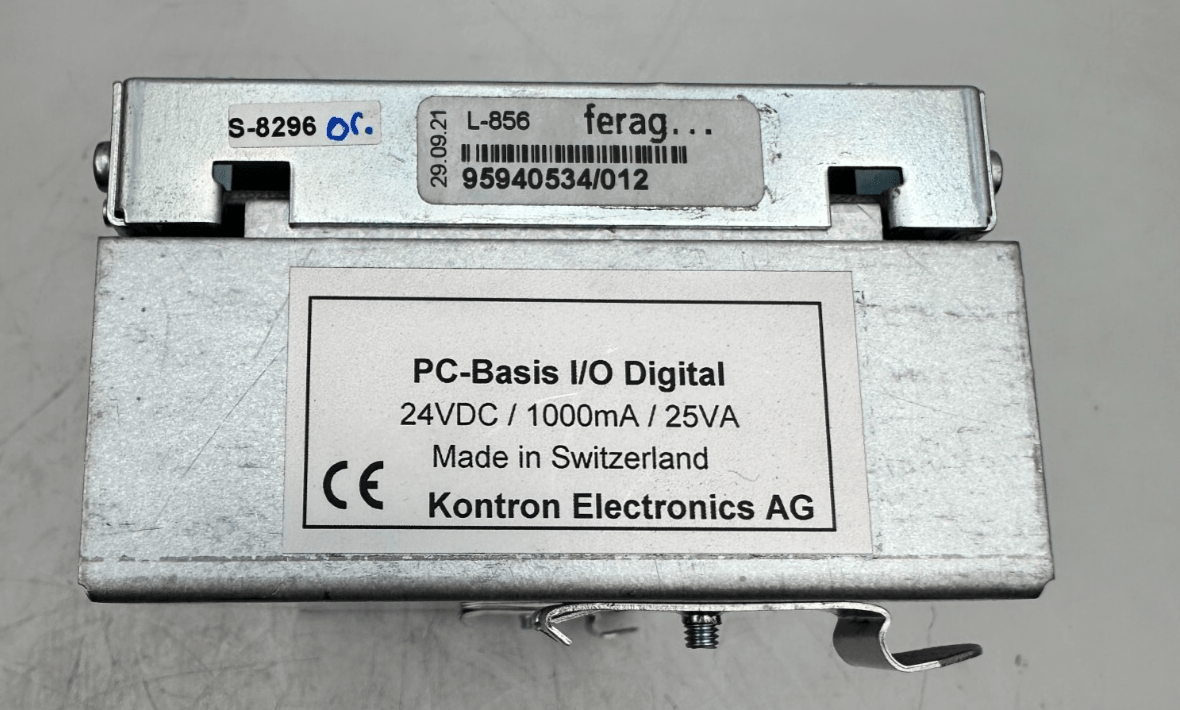 FERAG KONTRON ELECTRONICS 5940544/003 L - 856 PC - BASIS I/O DIGITAL 24 VDC 1000mA - KLR Automation