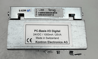 FERAG KONTRON ELECTRONICS 5940544/003 L - 856 PC - BASIS I/O DIGITAL 24 VDC 1000mA - KLR Automation