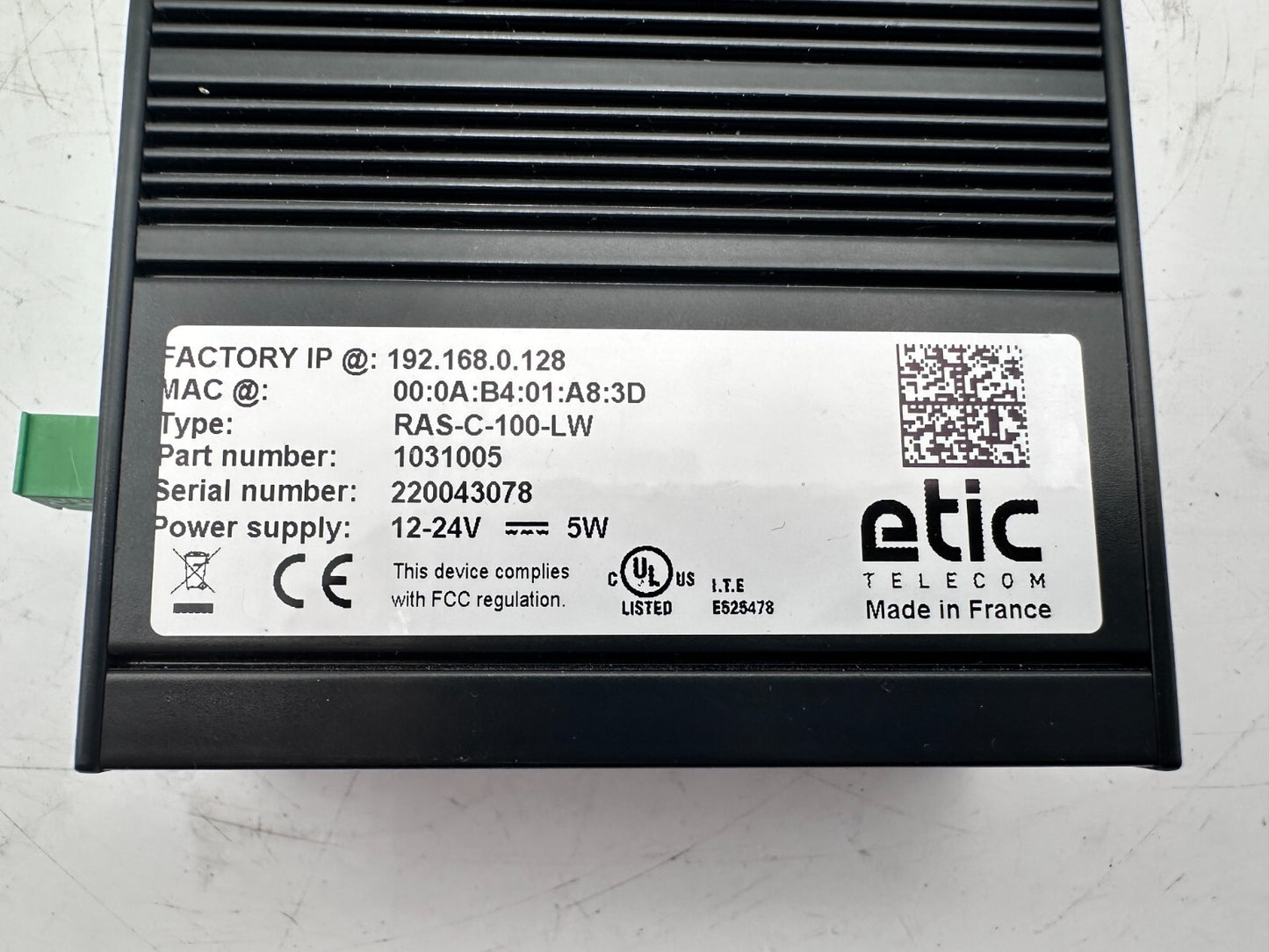ETIC RAS - C - 100 - LW 1031005 BOITIER D'ACCES MACHINE NEUF SANS BOITE - KLR Automation