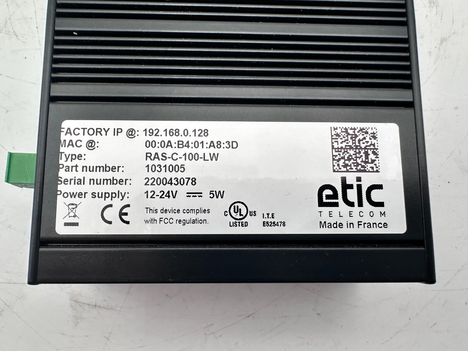 ETIC RAS - C - 100 - LW 1031005 BOITIER D'ACCES MACHINE NEUF SANS BOITE - KLR Automation