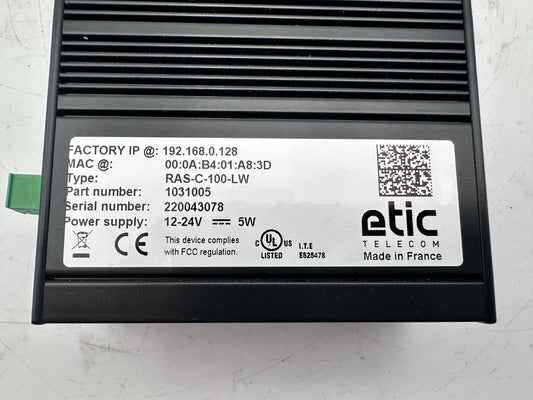 ETIC RAS - C - 100 - LW 1031005 BOITIER D'ACCES MACHINE NEUF SANS BOITE - KLR Automation