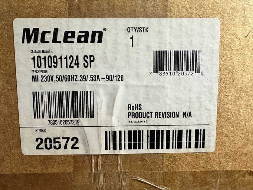 1pc x MC LEAN 101091124 SP MI 230V 50/60Hz 39/53 A – 90/120