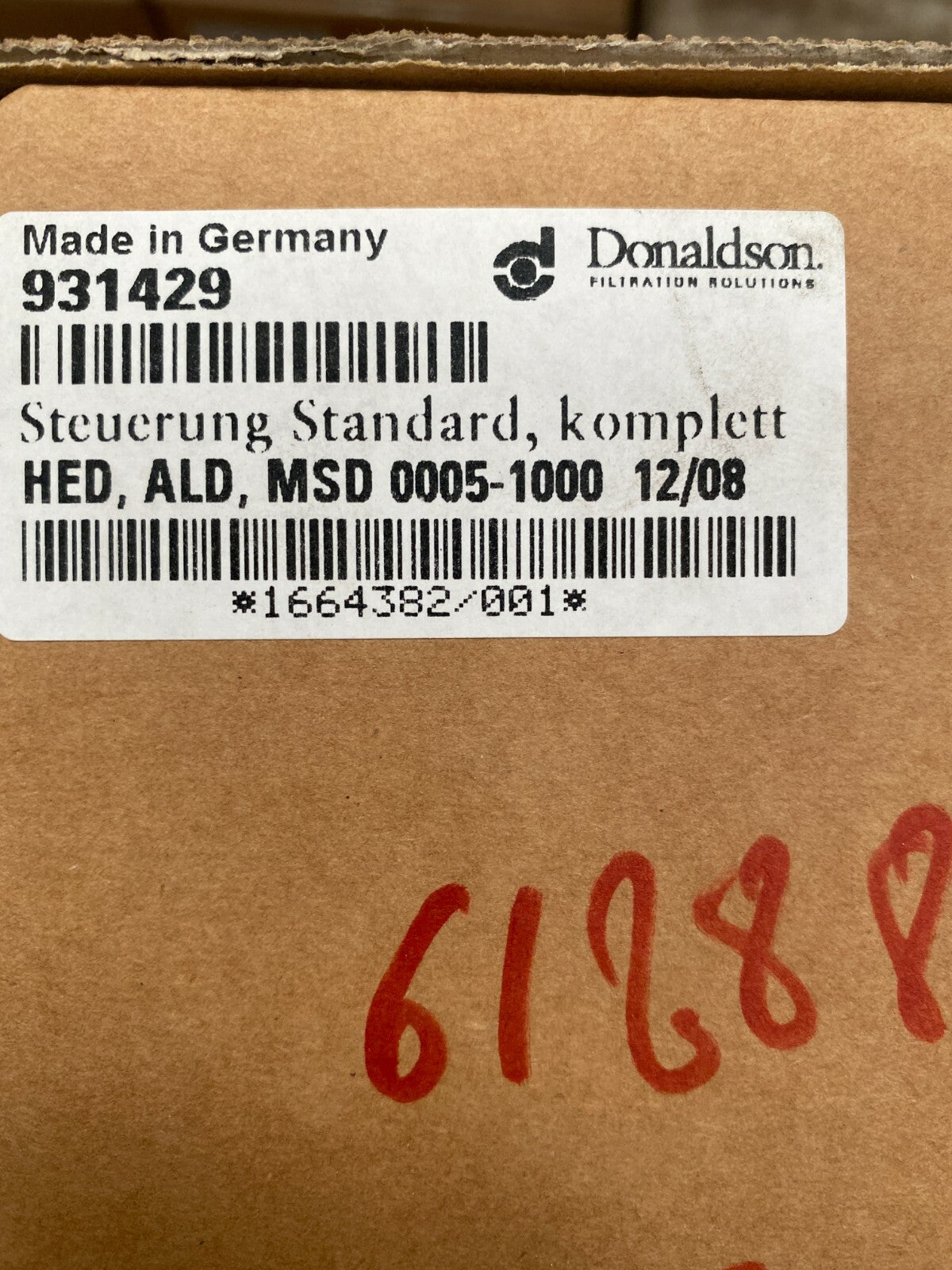 1pc Donaldson 1C931429 CONTRÔLEUR STANDARD 12/08, 230 V, ULTRAPAC CLASSIC 