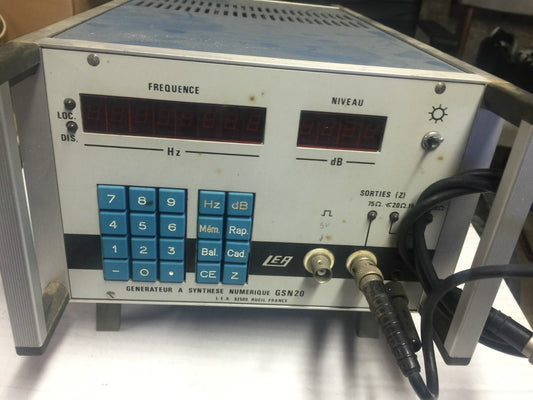 L.E.A Generateur A Synthese Numerique GSN20 Laboratoire Electro Acoustique Rueil - KLR Automation