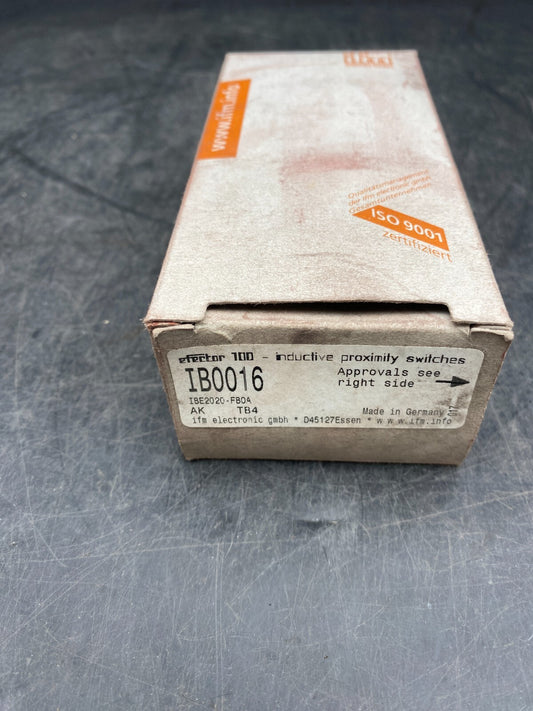 IFM IB0016 IBE2020-FBOA AK TB4 INDUCTIVE PROXIMITY SWITCHES