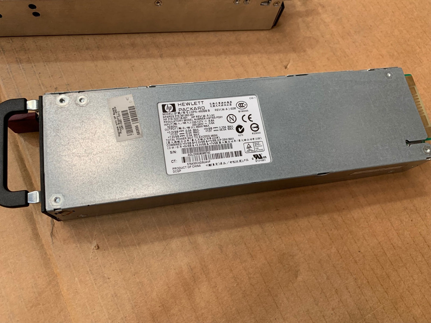 HP Compaq 361392-001 Proliant DL360 G4 RPS 460W Power Supply Unit DPS-460BB B