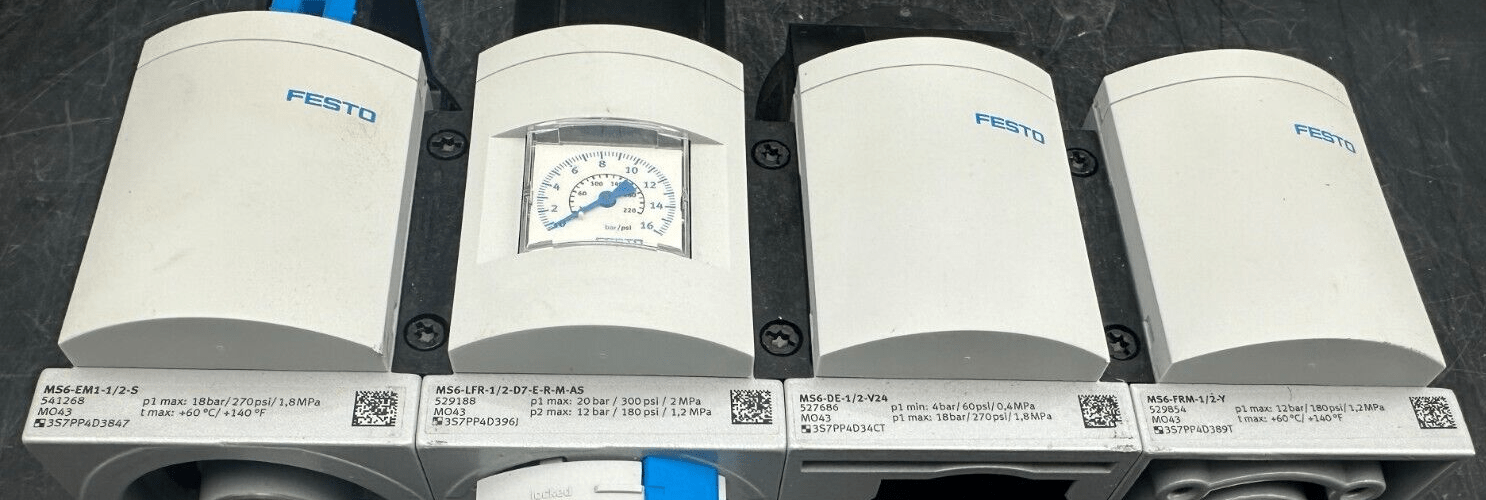FESTO 541268 + 529188 + 527686 + 529854 + 175250 ETAT NEUF - KLR Automation