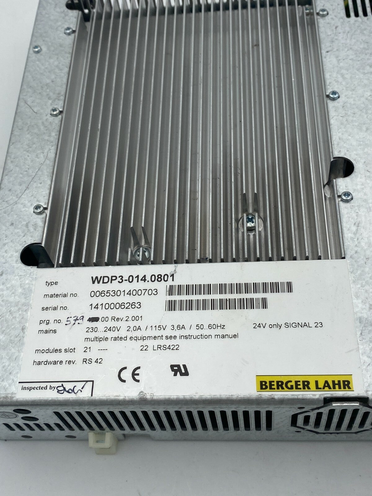 Berger Lahr Positec Stepper Drive WDP3-014.0801