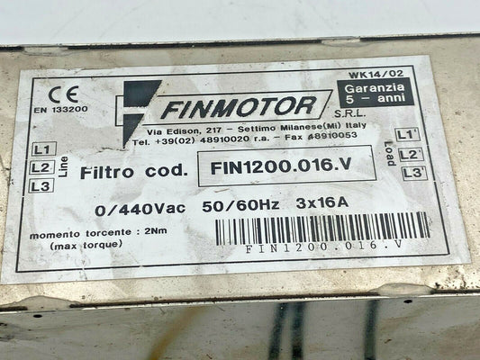 Finmotor fin1200.016.v line filter