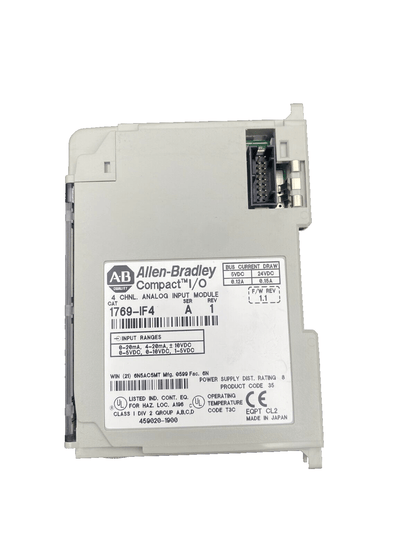 ALLEN - BRADLEY 1769 - IF4 SER A REV 1 COMPACT I/O 4 CHNL. ANA INPUT MODULE x1pc - KLR Automation