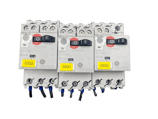 GENERAL ELECTRIC GPS1BSAM MOTOR STARTER x3pc - KLR Automation