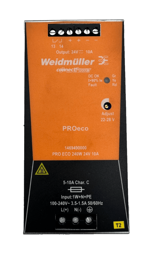 WEIDMULLER PRO MAX3 1478170000 120W 24V 5A DIN - RAIL POWER SUPPLY - KLR Automation