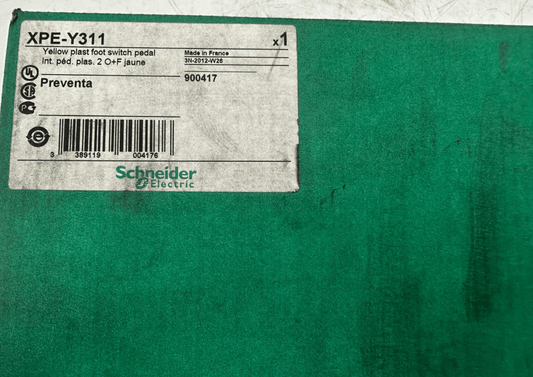 SCHNEIDER ELECTRIC XPE - Y311 YELLOW PLAST FOOT SWITCH PEDAL - KLR Automation