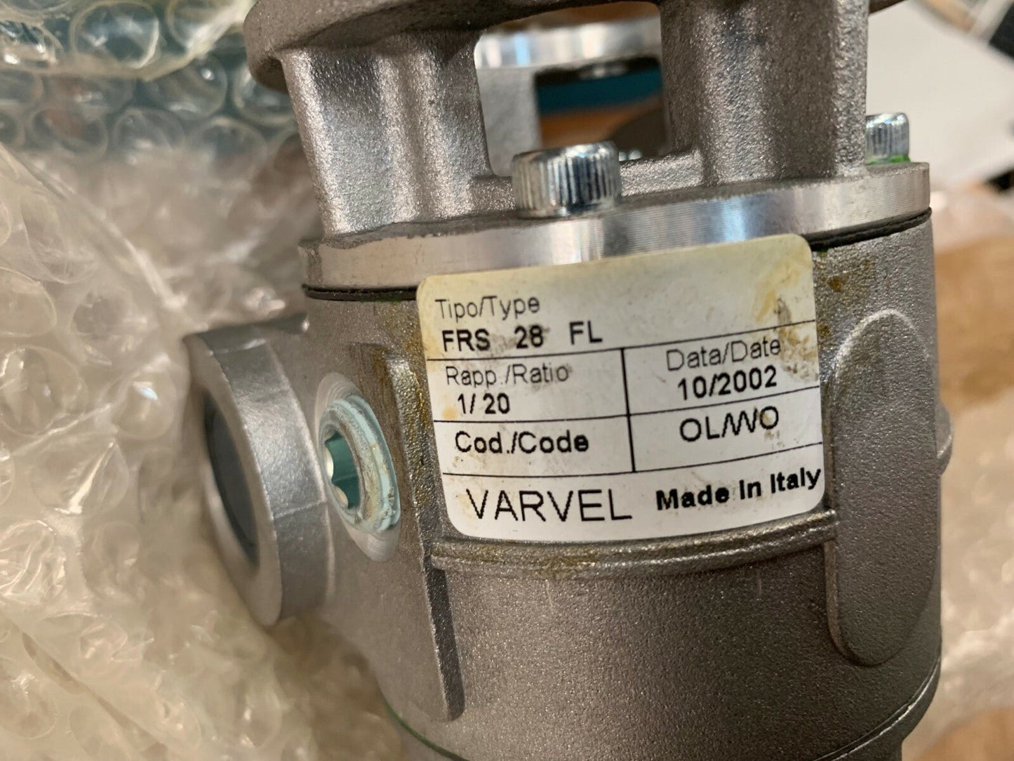 Varvel worm gearbox FRS 28 FL - KLR Automation