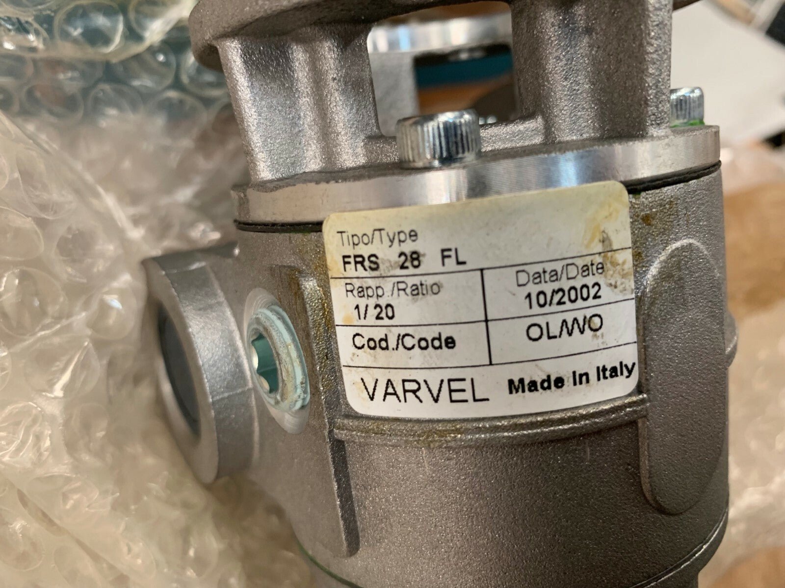 Varvel worm gearbox FRS 28 FL - KLR Automation