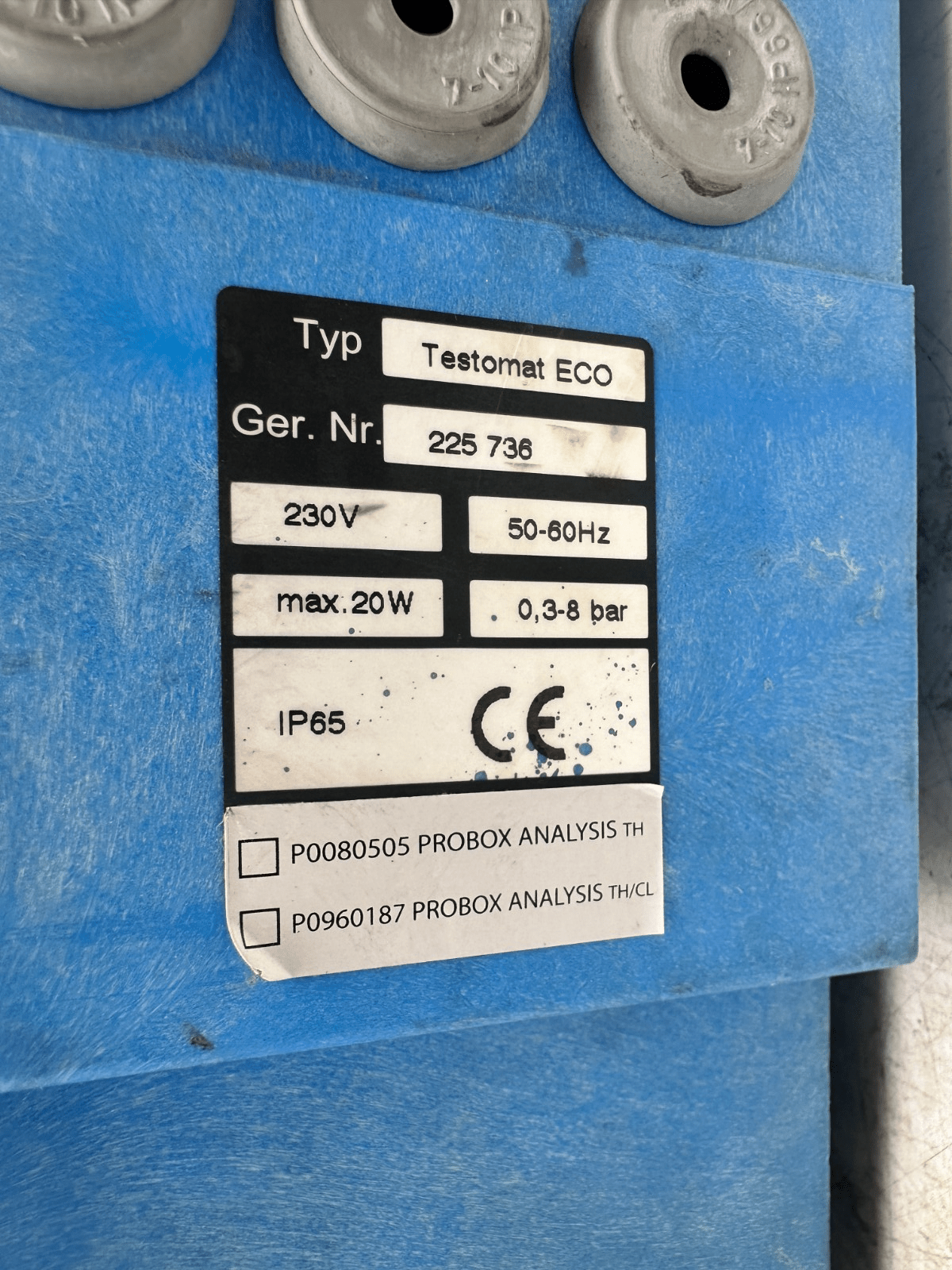 HEYL PROBOX ANALYSIS TESTOMAT ECO 225 736 230V 50 - 60Hz 20W 0.3 - 8 BAR - KLR Automation