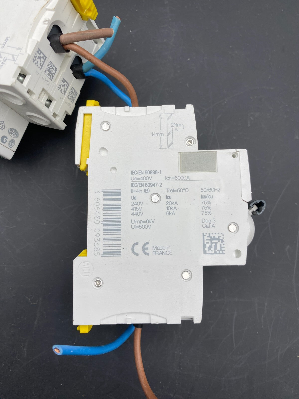 SET OF SCHNEIDER ELECTRIC IC60N 4A 32A 16A ID 63A D CLIC C20 + SCHROFF KTS 011